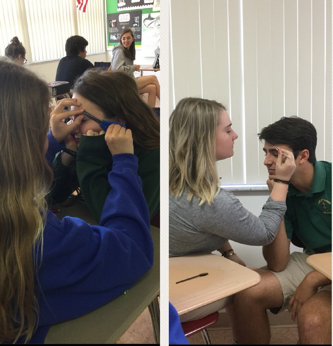 Just another typical school day at Saint John Neumann Catholic High School. #wrorkingitwednesday #englisheyebrows