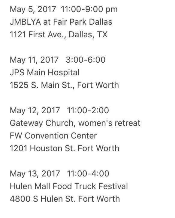 Our schedule for the next few days. Come see us! 💚🌱 #Vegan #vegetarian #foodtruck