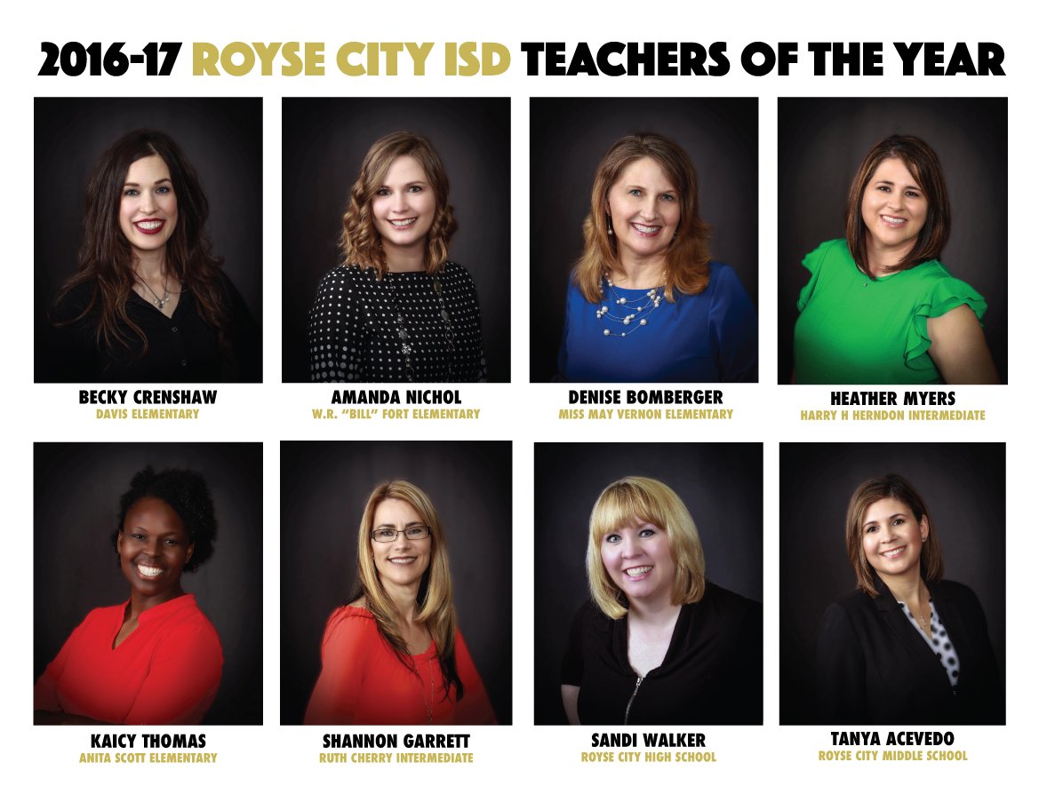 RoyseCityISD's tweet image. Congratulations to our Teachers of the Year for 16-17! More info and district award nominees listed at... rcisd.org/teacher-employ…