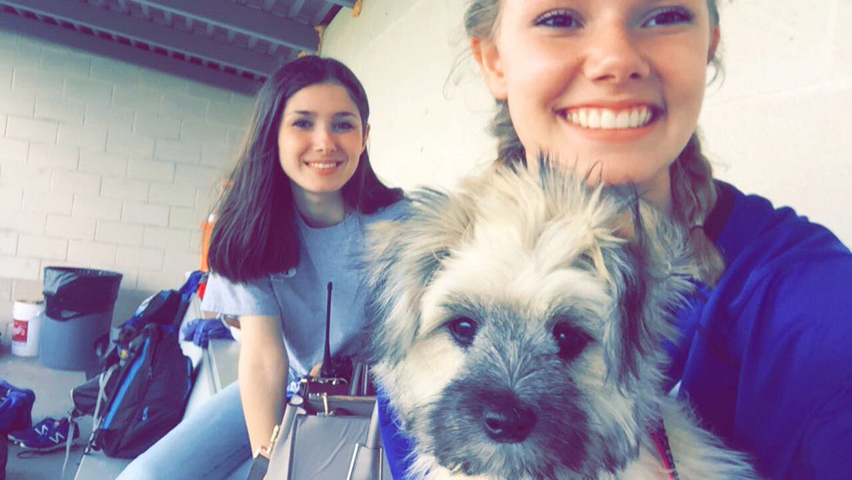 Hanging out with my girls @FinchKaris and <a href="/FaithPrince19/">Madison T</a> watching @SvaleRaiderBsbl get ready for the playoffs. Go Raiders!⚾️🐐
