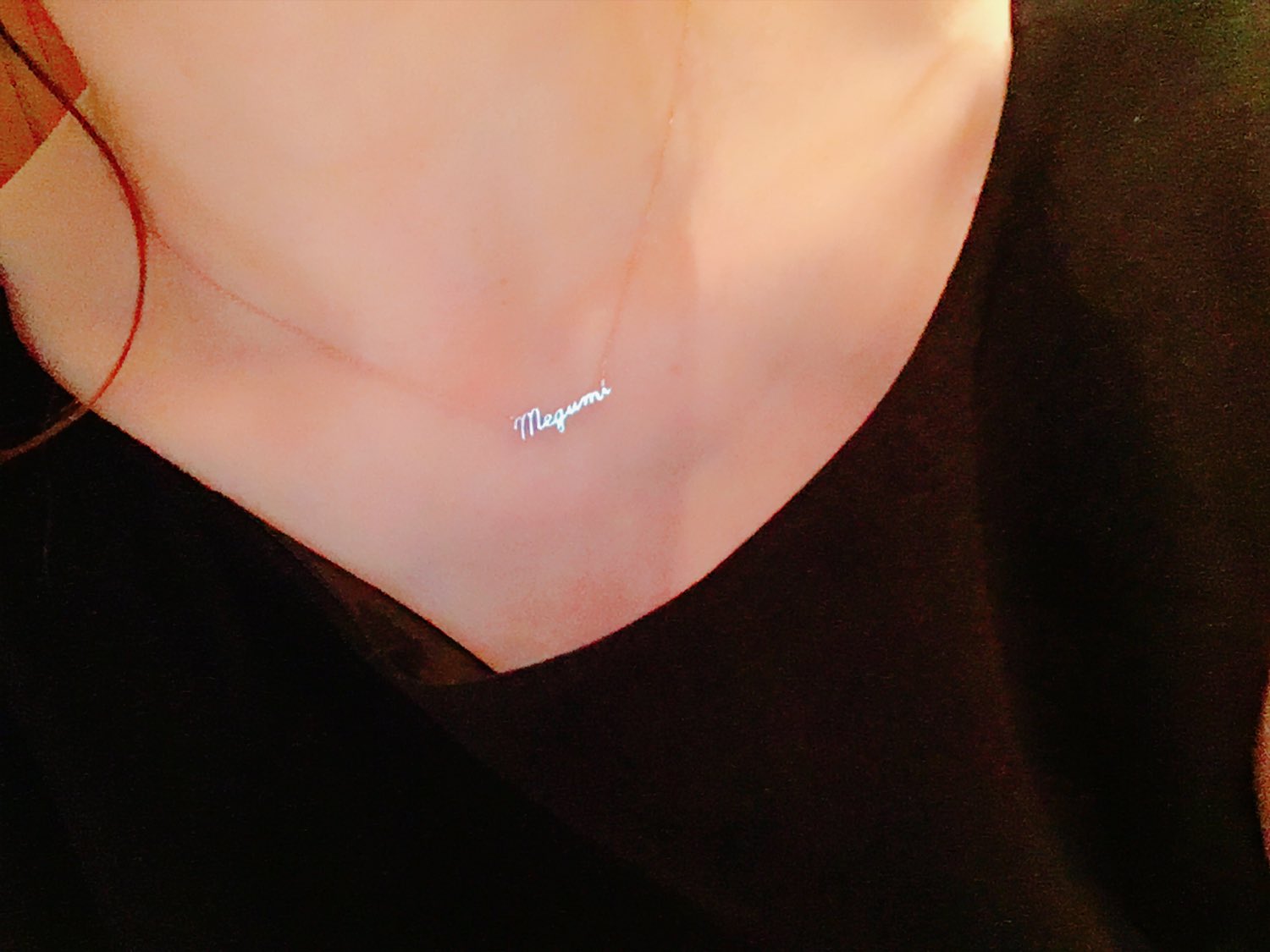 神崎恵 名前 やっぱりネームネックレスっていいもんだ たったこれだけのことだけど 自分らしくいられるというか わたしはわたしでいいじゃん と思えたり そしてとにかく このちっちゃさが可愛い Ete T Co Nolaz2pck0 Twitter