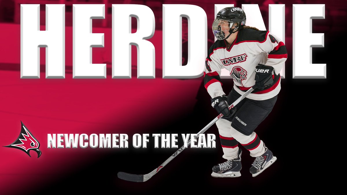 UWRFFalcons's tweet photo. Our first individual award goes to Hailey Herdine of @UWRFHockey for Newcomer of the Year! #FalconAwards https://t.co/hTV48cdr6X