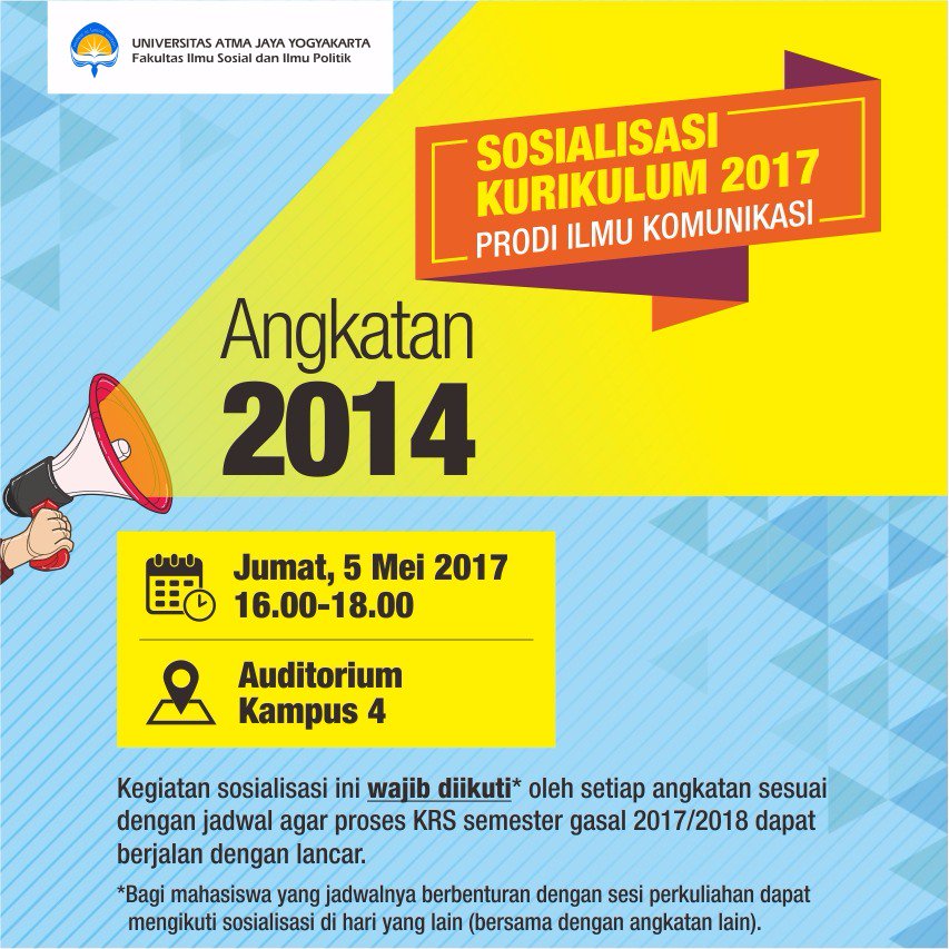 Besok Jumat, 5 Mei 2017 untuk angkatan 2014