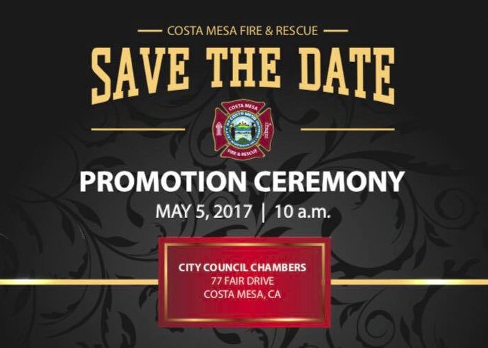 BublingCauldron's tweet photo. Costa Mesa Fire &amp; Rescue to hold special ceremony Friday, 5/5/17 at 10:00 a.m. in Council Chambers at City Hall. https://t.co/iweuJXsPhl https://t.co/HvNopm8lXD