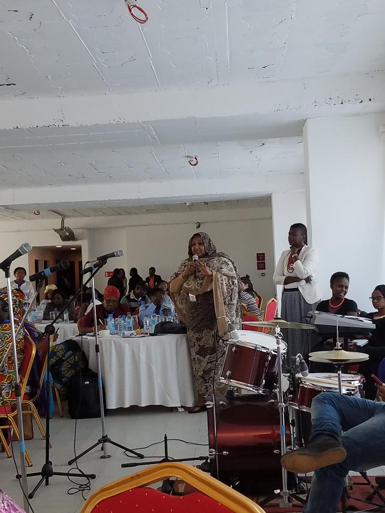 Our member from South Sudan sharing her country experience at #FemmeAfricaSDGs #GenderData