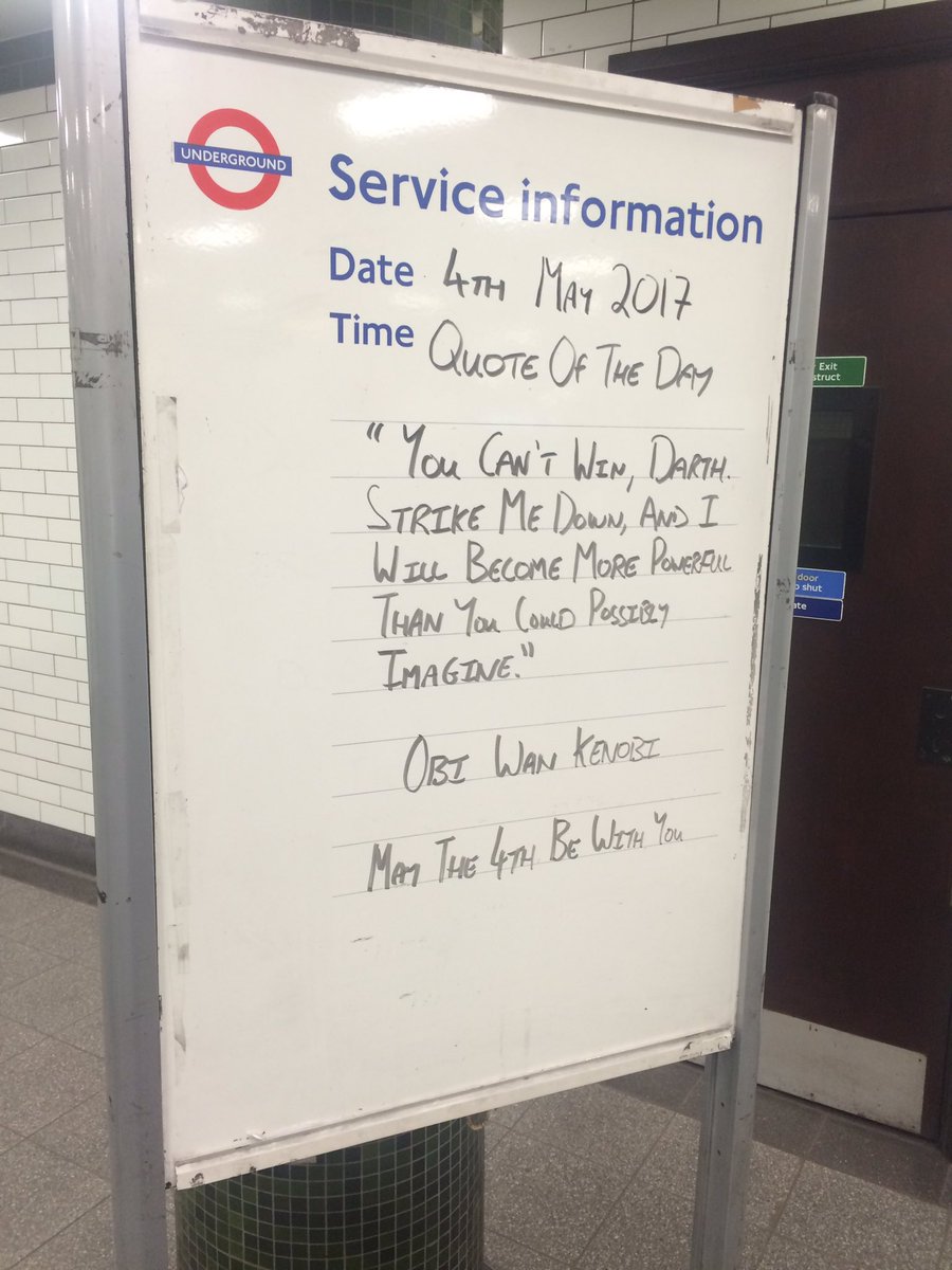 jamesorharry's tweet photo. Archway tube station
#starwarsday #maythe4thbewithyou https://t.co/ltRsWkCea3