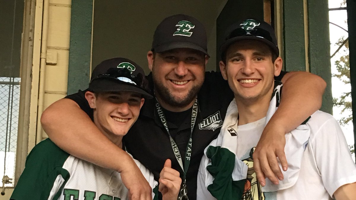 coach_hitt's tweet photo. On Senior Night @tschrader2017 has a solid game as Elliot beats Brookside in 5, 12-2!  @bigticketnate goes 4-4 &amp; throws a complete game win! https://t.co/IvAPaG2rcX