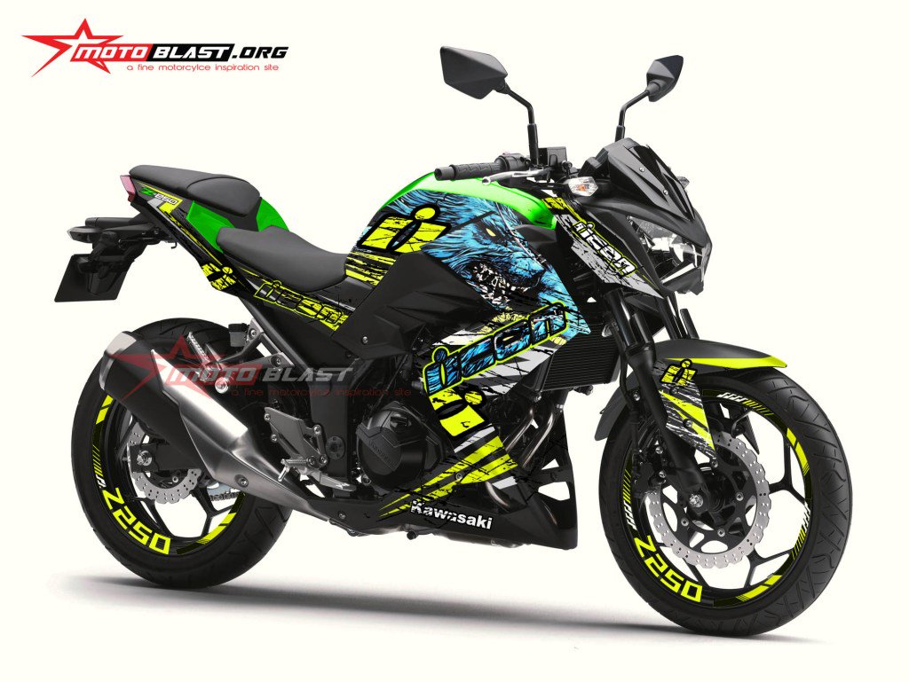 Blog Motoblast On Twitter Modifikasi Striping Kawasaki Z250