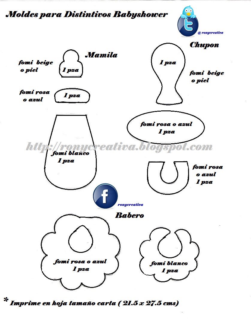 Ronycreativa On Twitter Distintivos De Foamy Para Babyshower O