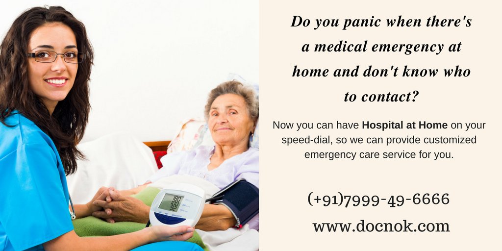 #HospitalatHome helps to Monitor &amp; Treat Patients in special situations. docnok.com #healthcare, #docnok