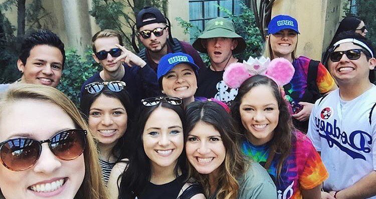 MarcoFspr's tweet image. Way back when classmate @hwrathall18 &amp;amp; I went to Disney with some friends! Good times #FSIntroPR