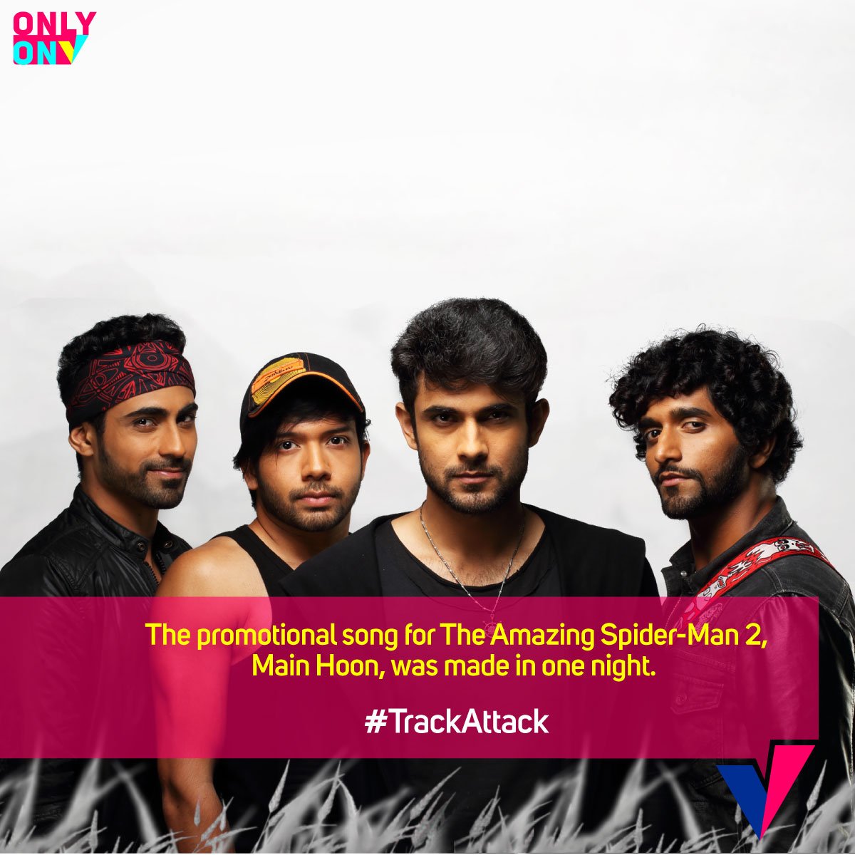 ChannelvIndia's tweet photo. Who said good things take time? Catch all the #SANAMOriginals, exclusively on #ChannelVIndia! #TrackAttack #OnlyOnV @Sanam_Official https://t.co/z0qKrmJyX4