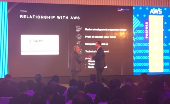 AWSonAir's tweet image. Prateek and @ProgressiveTec on the relationship with #AWS. #AWSPartnerSummit mumbai.