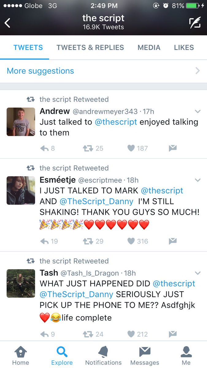 CarlinCoronel's tweet image. I envy these people who got to talk to the lads on the phone. And I'm just gonna wait until the lads decide to do another #SOScript. 😭