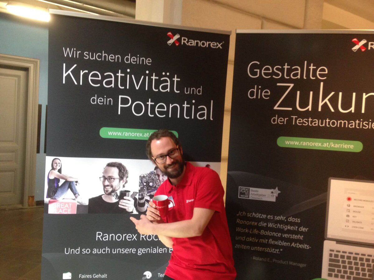 Ranorex's tweet image. Today&apos;s the #Teconomy in Graz! Come join us and find out more about working @Ranorex! We can&apos;t wait to talk to you! #bestworkplaces #career