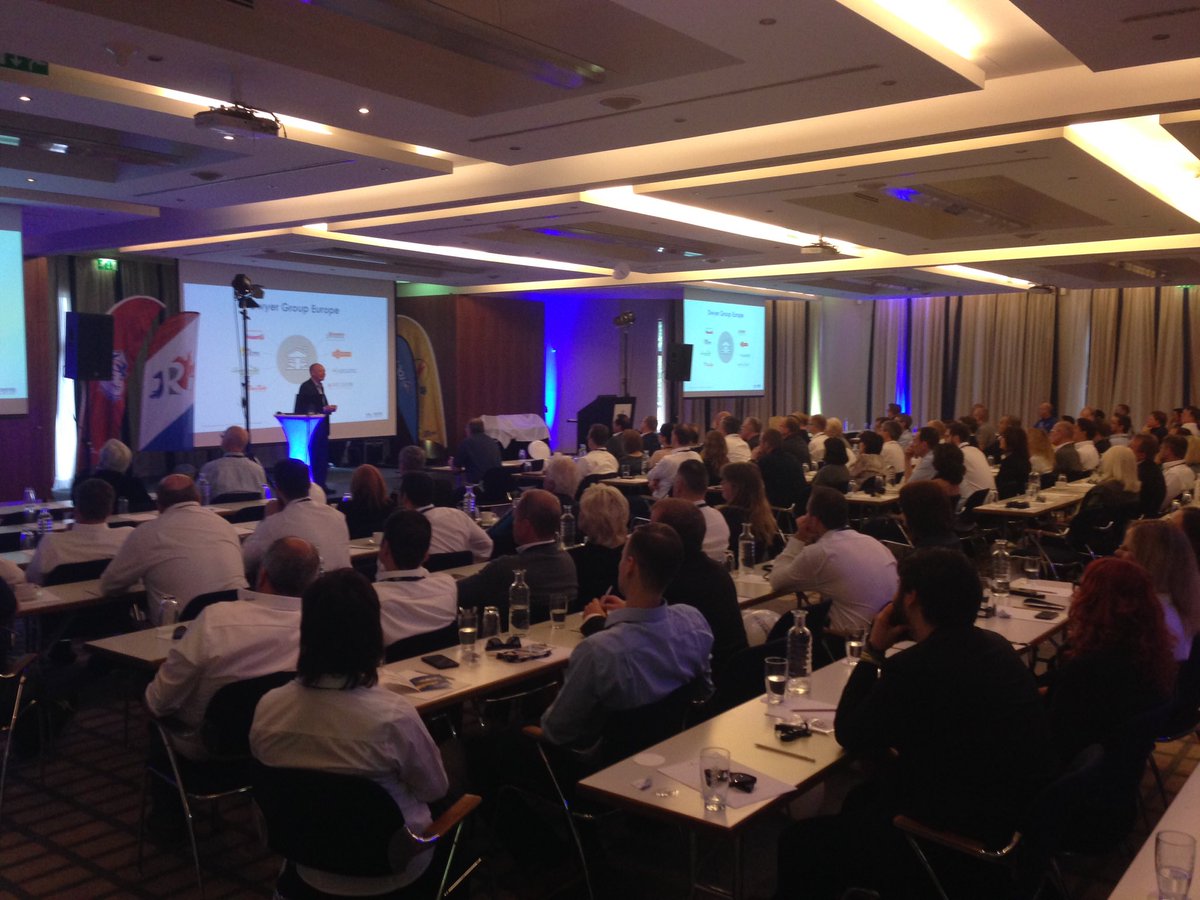 CEO &amp; President of The Dwyer Group Mike Bidwell is on the stage speaking to more than 200 participants @tdgeureunion