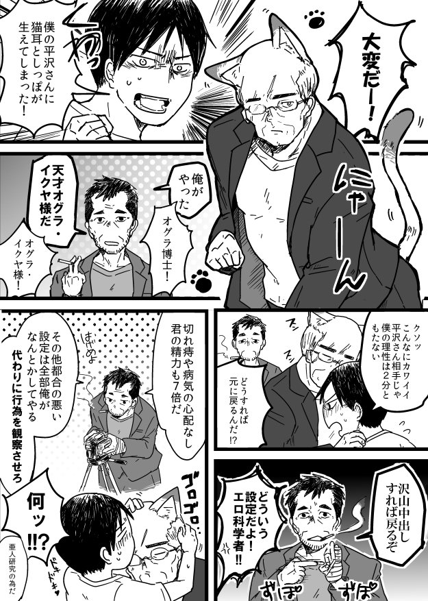 黒い幽霊のひもじ على تويتر 天才オグラ イクヤ様のおかげ 多分ケイ平 ネコマンガテンプレ