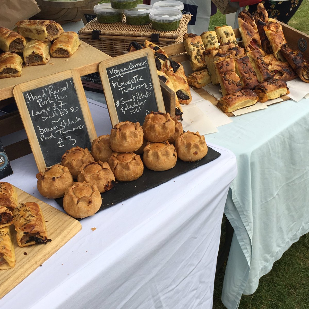 NibsnScribs's tweet image. Absolutely love the name @PodgyPieman looking forward to tucking into the sausage rolls later 😋 @SurreyFoodFest