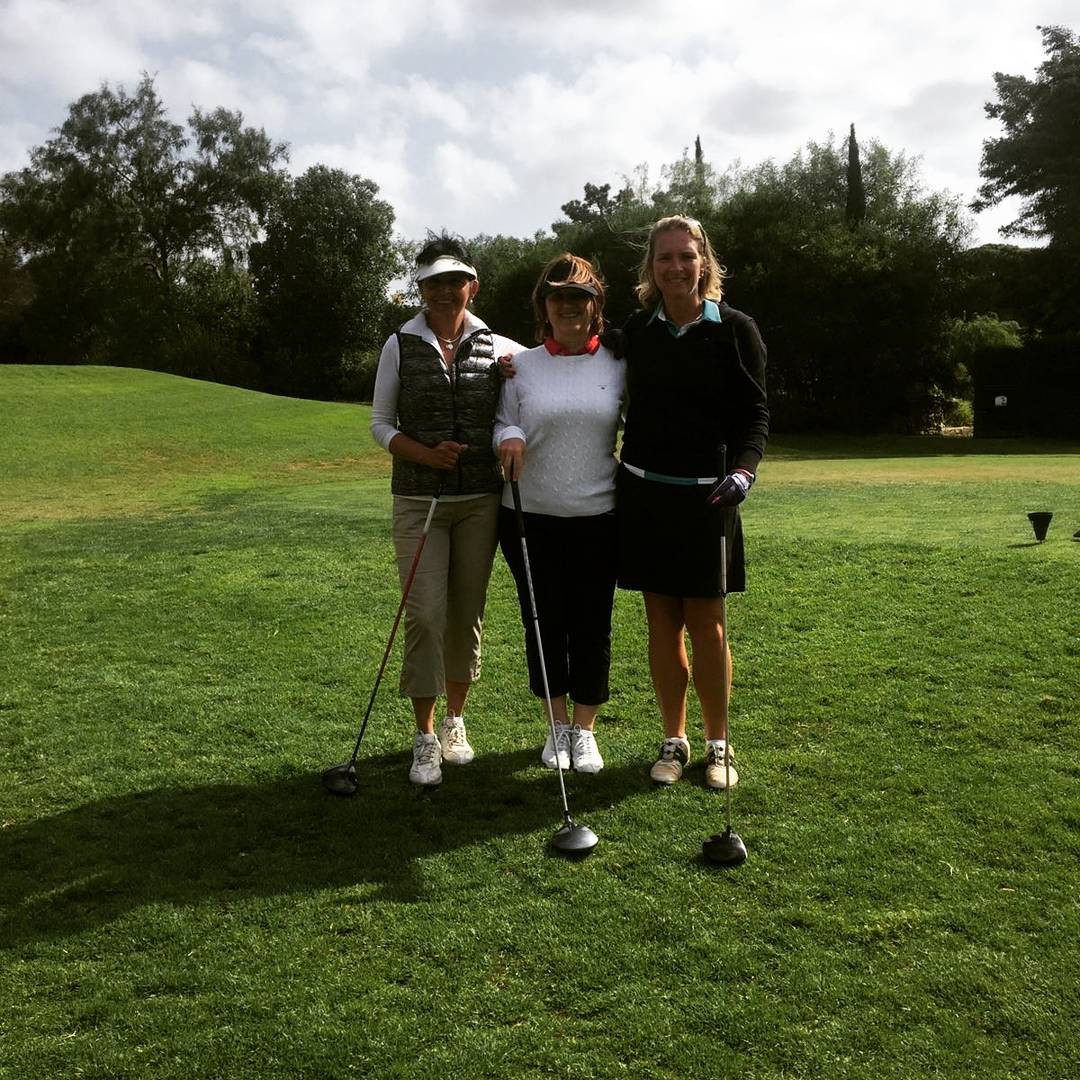 Selection of the teams out in Portugal. Briggers Bombers lead after Day 1 with 80 points #WoodcotePark0verseasProAm #Day2