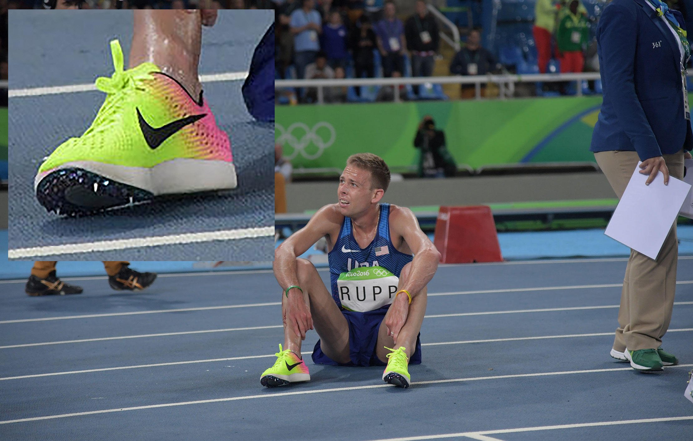 【希少モデル】NIKE Pro elite 陸上 ゲーレン・ラップ着用モデル Nike Pro Elite Team USA Running Racing Top Bra Singlet Crop