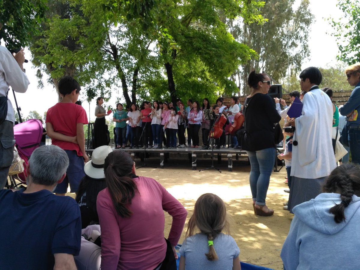 III Hanami de #CoriadelRío compartiendo con el pueblo hermano de #Japón su cultura