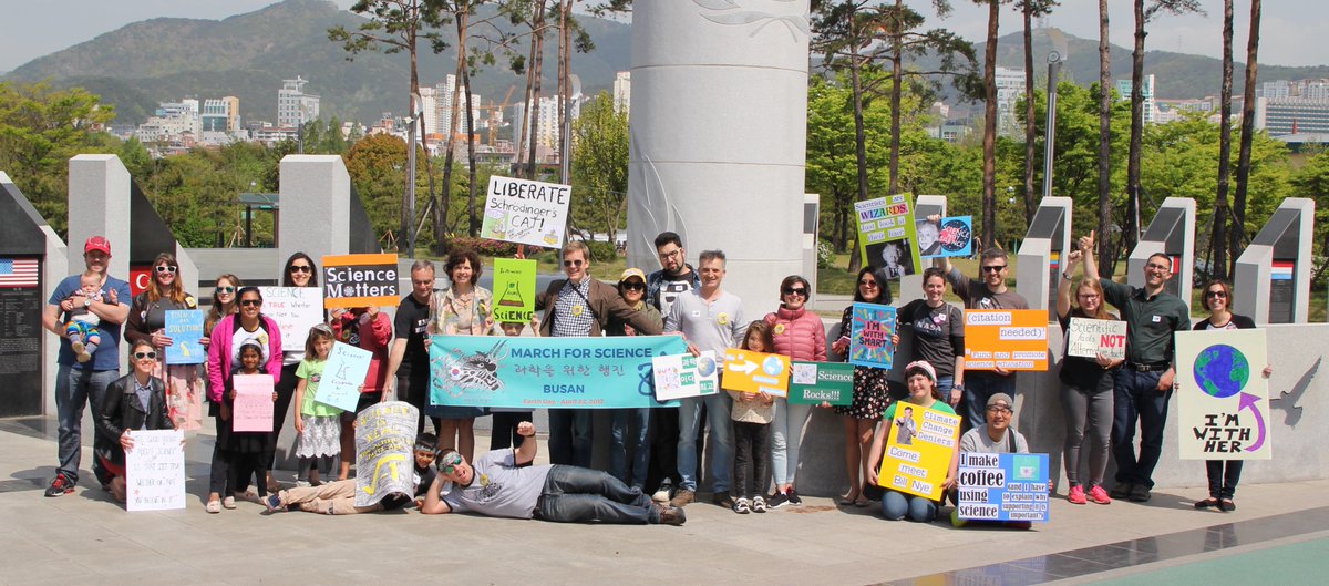 mfsbusan's tweet image. Hi @ScienceInsider  We marched for science!  Woo-hoo! #marchforscience #marchforsciencebusan