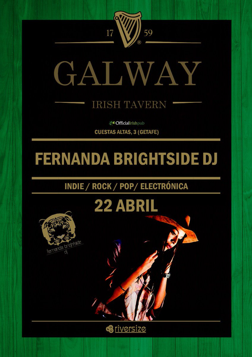 vivegetafe's tweet photo. Esta noche en @galwaygetafe podrás disfrutar de la mejor sesión rock indie con #FernandaBrightSideDJ!! 🎵🎛🎚 @rockmasroll @riversize_ https://t.co/WcIBmz5ruW