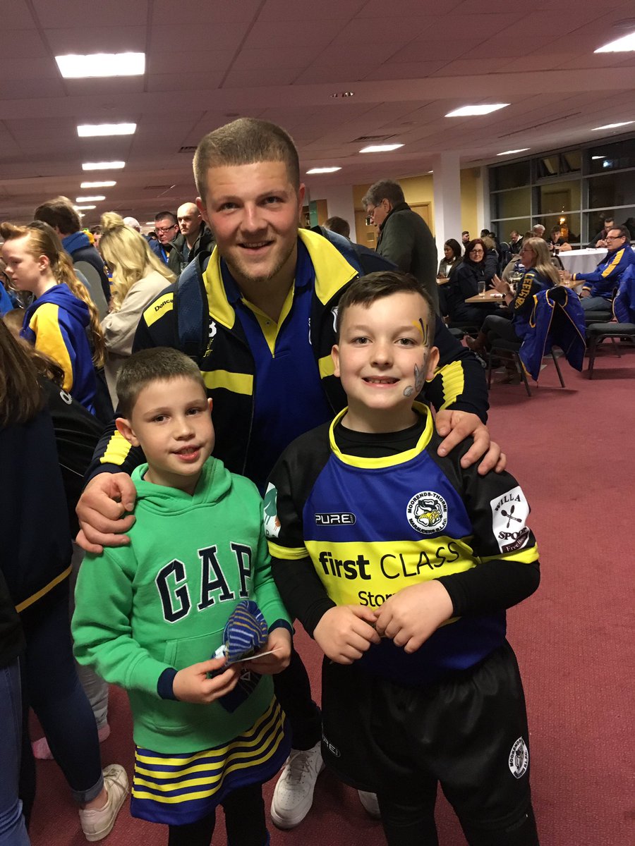 Great seeing you guys last night kids loved & they played ther❤️ out @ half time hopefully they'll b as good as u guys 1day @Doncaster_RLFC