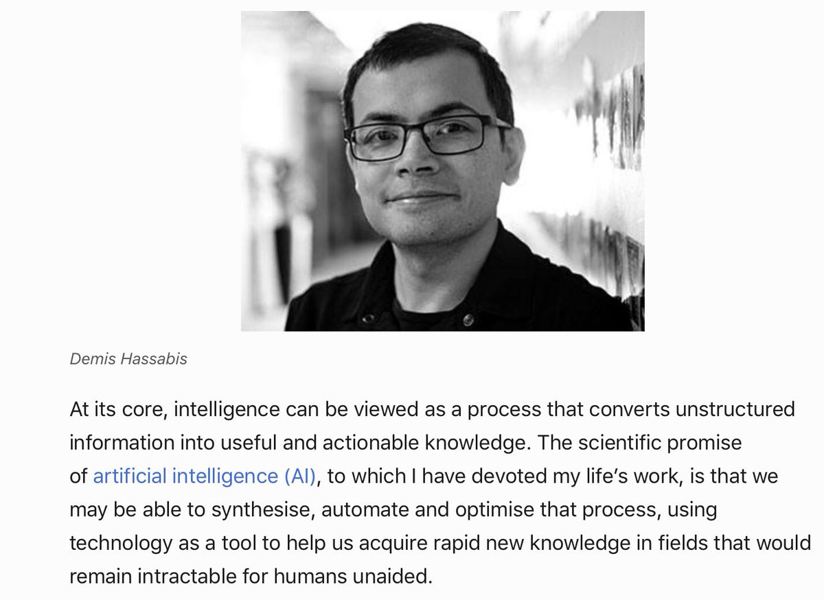 Great essay by <a href="/demishassabis/">Demis Hassabis</a> comparing AI to the Hubble telescope as an amazing tool for discovery <a href="/FTMag/">FT Weekend Magazine</a>  ft.com/content/048f41…