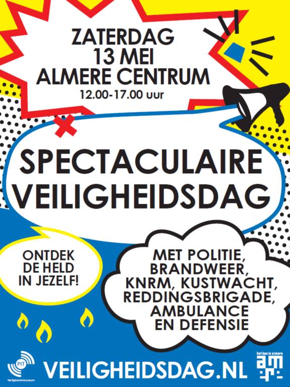 POL_Almere_Stad's tweet photo. Zaterdag 13 mei! Schrijf in je agenda. De landelijke Veiligheidsdag van 2017 in Almere staat weer gepland. #PAS247 https://t.co/4uc16ox2dI https://t.co/aBGxsTVrgH