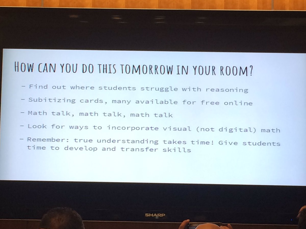 shaguftarashid1's tweet photo. Get kids talking about maths and explaining thinking #across all grade levels! #subitizeit #tlforum2017 https://t.co/PH5YdkJUHN