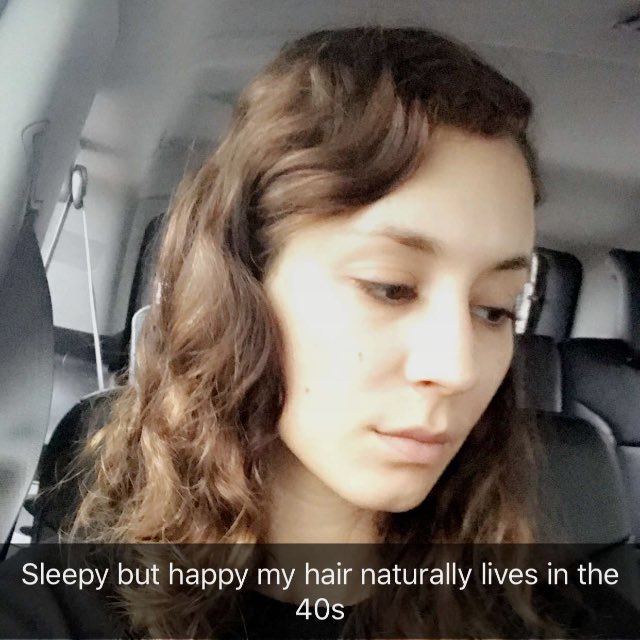 40s vibes from my hair this morning