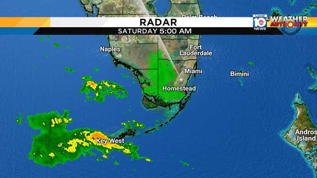 Becoming wet this weekend as heavy rain enters the lower #Keys this morning. #Flwx #HappySaturday https://t.co/gSAzNIsHEh