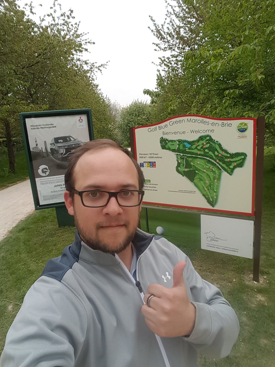 Thibrunning's tweet photo. C'est reparti ! # GolfTrotters départ a 11h20 à #golfMarollesenBrie #GolfsBlueGreen https://t.co/DMRZM8PSMr