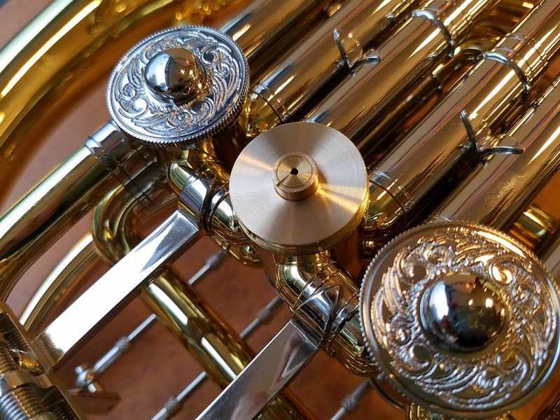 アレキサンダーホルンのロータリーキャップ 金メッキ加工 全ロータリー