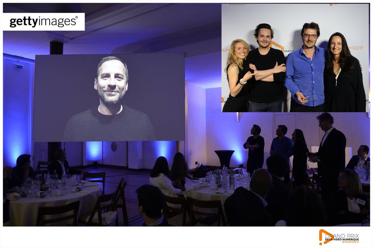 PRIXVNUM's tweet image. Le Grand Prix a été remis à Intermarché avec la participation bienveillante de Fred Testot, membre du jury du #VNUM2017 ! @CyrielleHariel