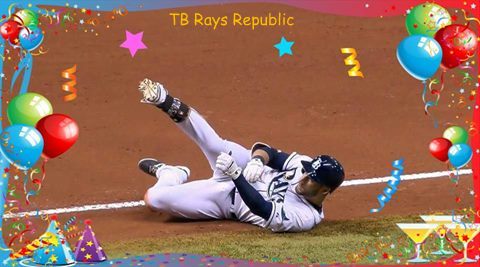 Wishing a very Happy Birthday to the Outlaw, CF Kevin Kiermaier. Hope you\re feeling better. 