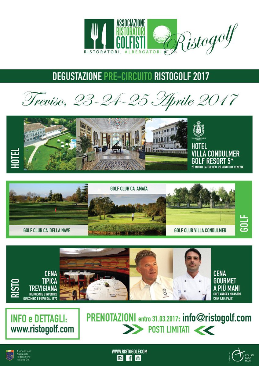 Il momento tanto atteso è arrivato! Appuntamento a domani con il Pre-Circuito Ristogolf 2017! Vi aspettiamo! :D