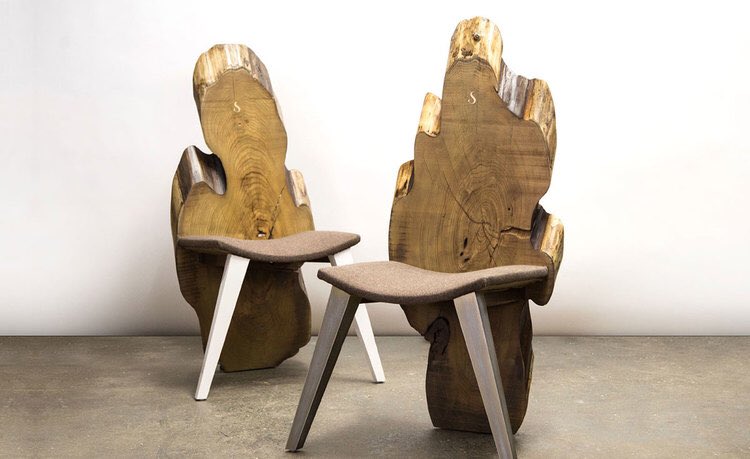 LiveEdge_'s tweet image. I absolutely love these stylish Live Edge chairs! #LiveEdge #Bespoke #InteriorDesign #FurnitureMaker #SentientFurniture #WoodWorking #Art