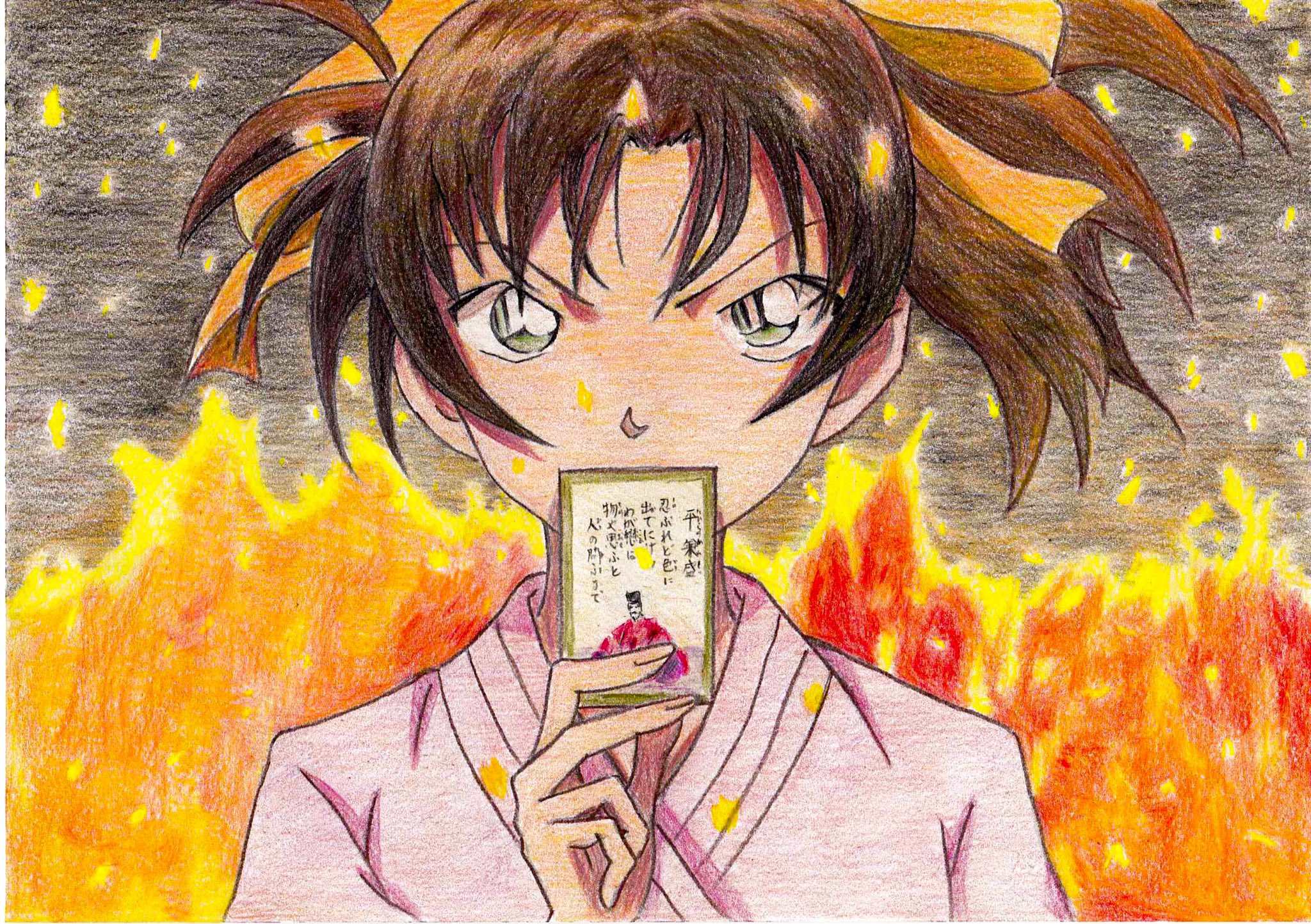 から紅の恋歌　ラブレター　複製原画　アニメ原画レプリカ　遠山和葉 再入荷商品 終了 『から紅の恋歌（ラブレター）名シーン複製原画