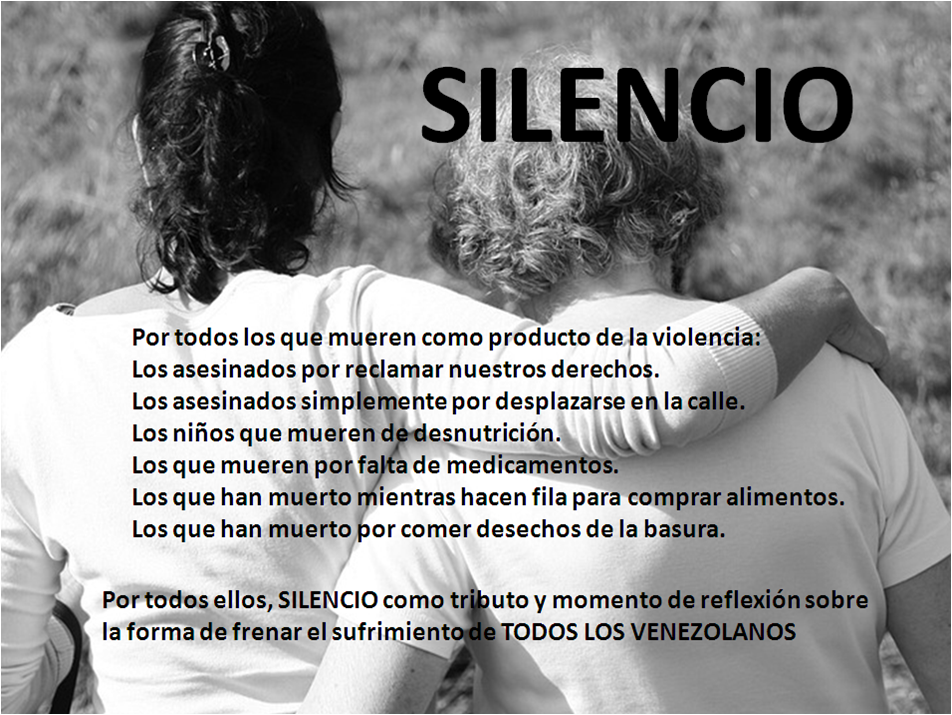 ¿También van a reprimir el SILENCIO?