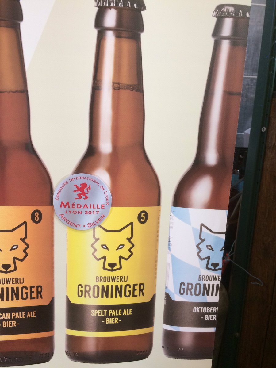 Zilveren award concours de Lyon. Proef de Spelt Pale Ale van Brouwerij Groninger op #BFGM17!