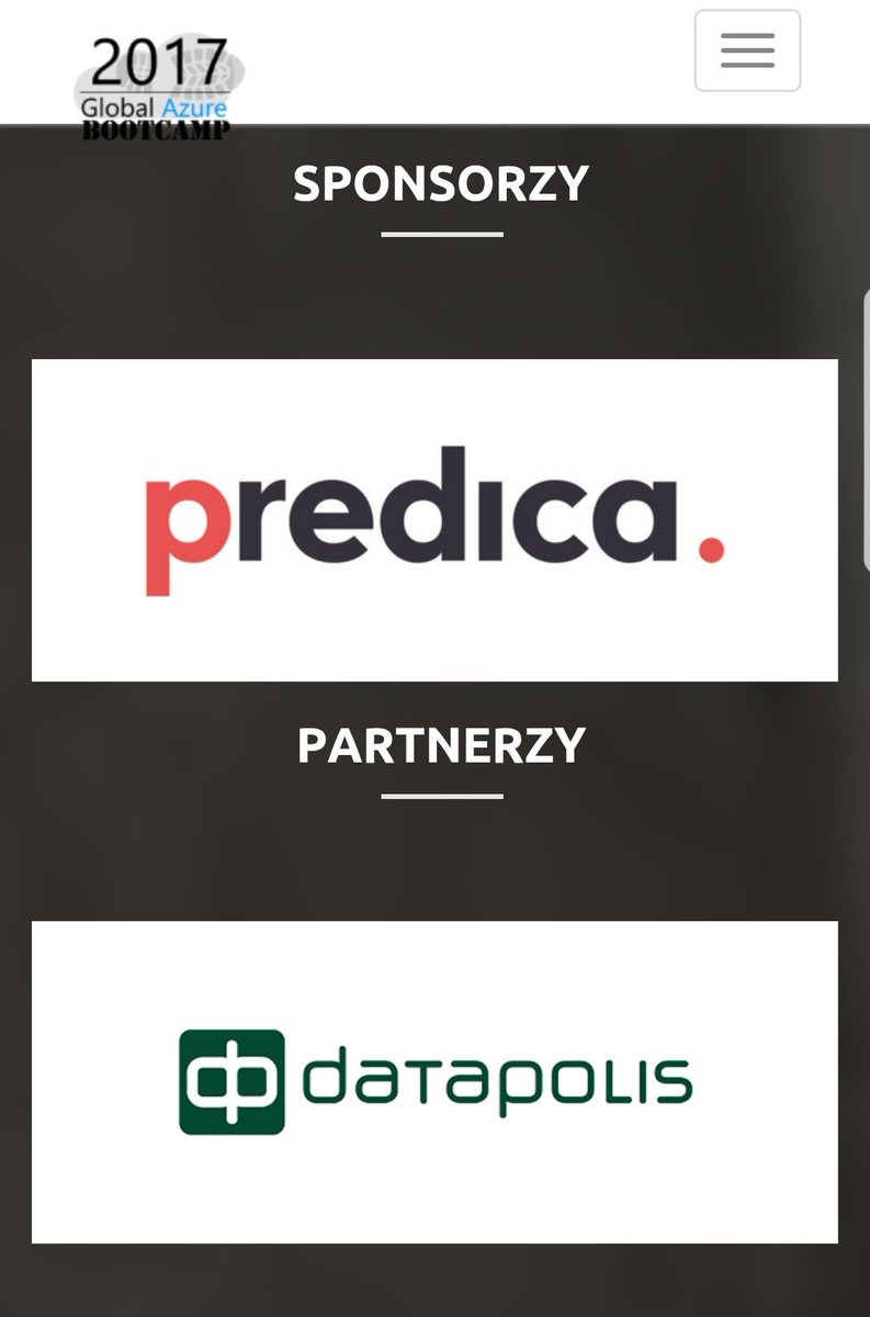 confandweb's tweet photo. Thank you to our Sponsors &amp; Partners @PredicaBusiness @Microsoft AdvisioPoland @datapolis | Global #AzureBootcamp 2017 Warsaw @GAB2017Poland https://t.co/C2ZKMQp086