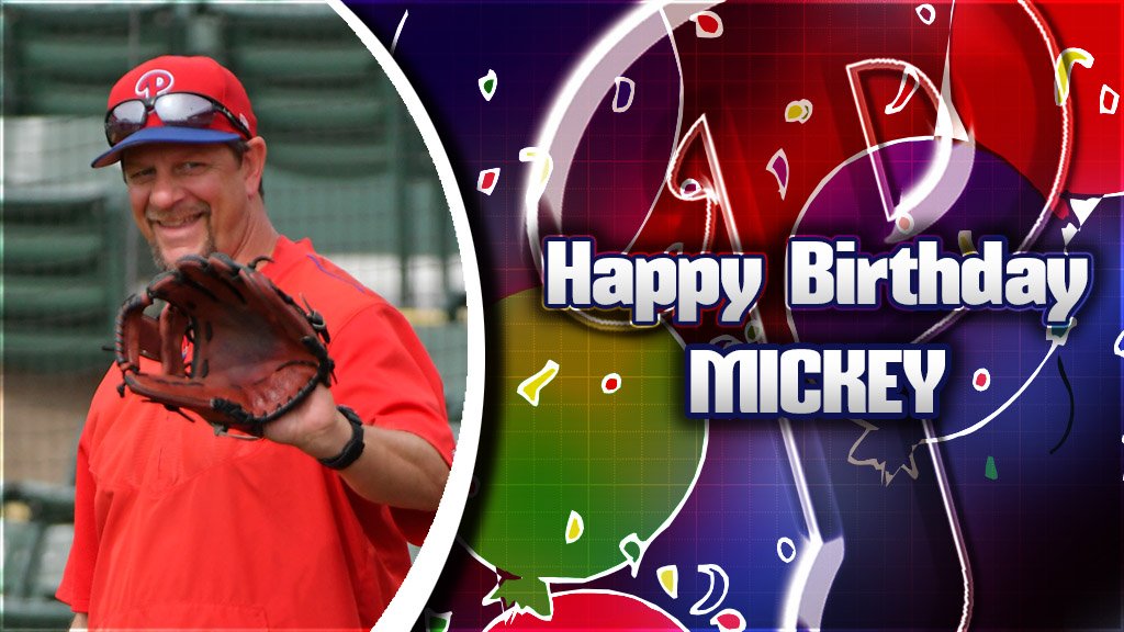 Happy Birthday to first base coach Mickey Morandini! 