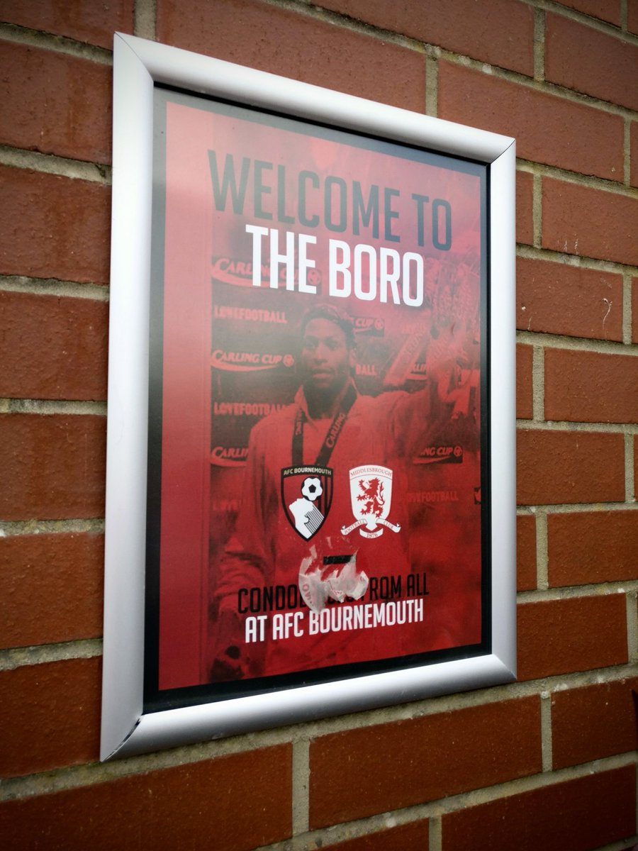 Nice touch, @afcbournemouth. #RIPUgo #BOUMID #borolive