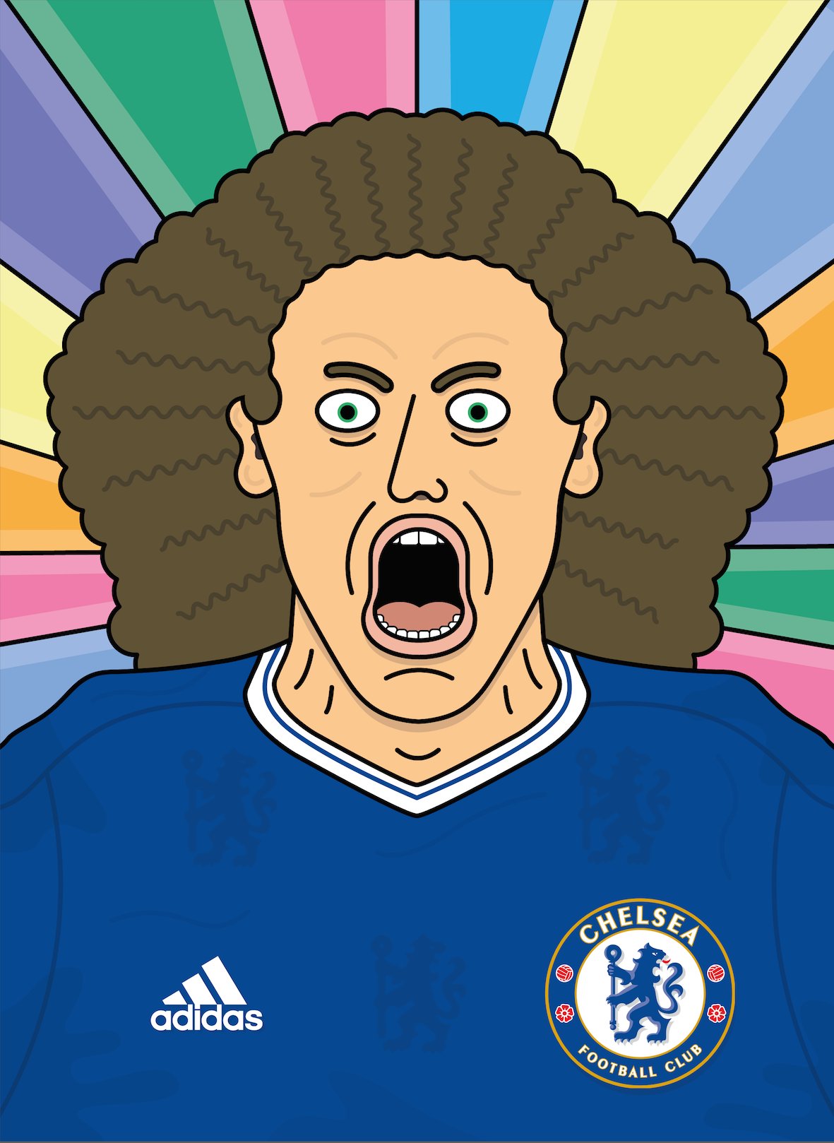 Happy Birthday David Luiz you mad bastard! 
Illustration I did for 