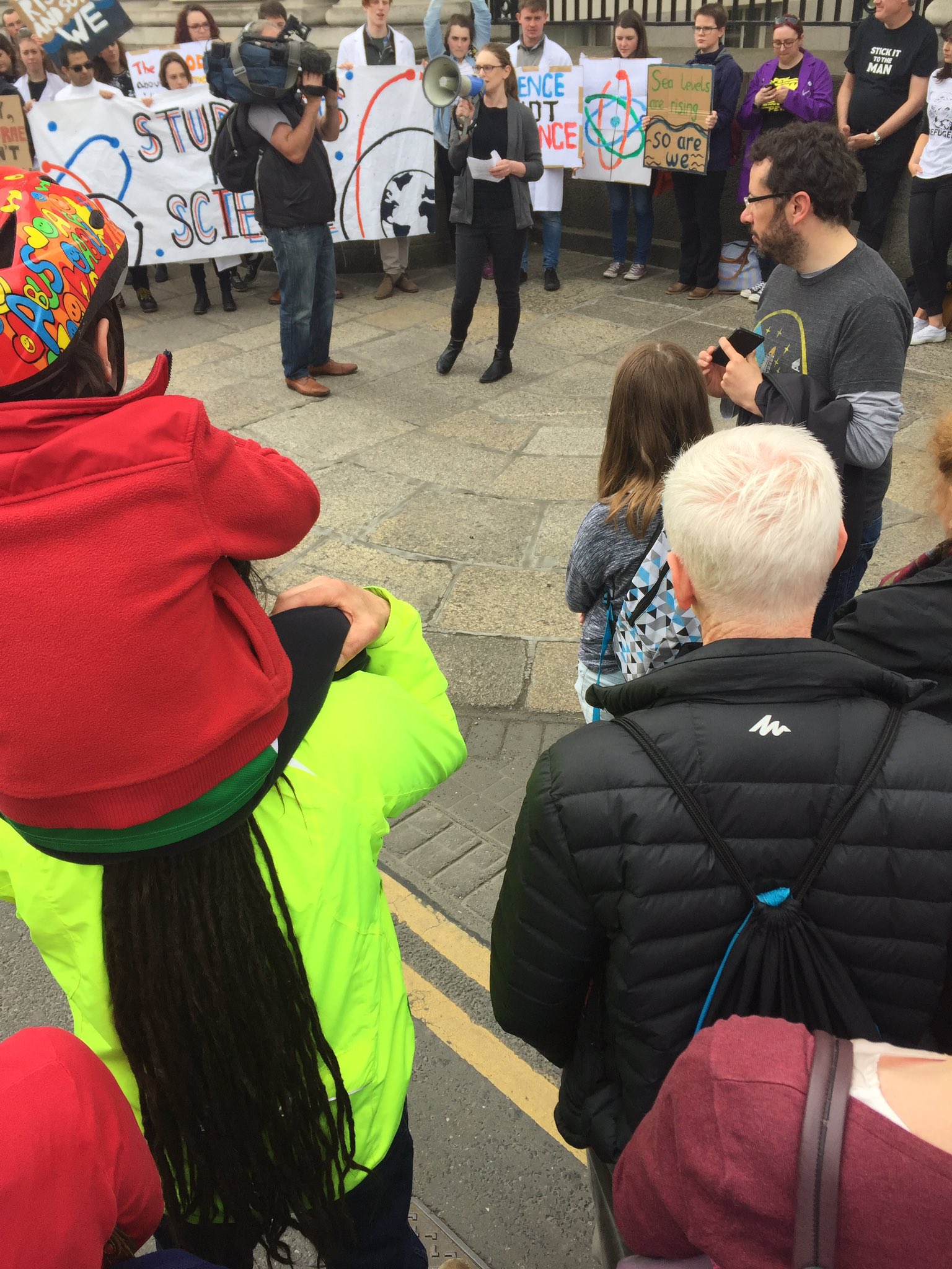 'We need science to be open because facts matter' #ScienceMarchIE @sile_lane https://t.co/6CdQQgcZKI