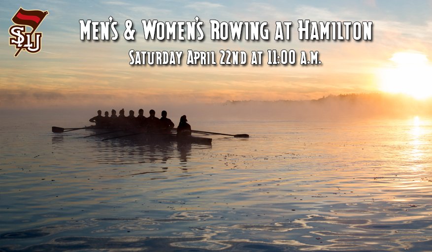 Saints Athletics (@slusaints) on Twitter photo Good luck to the men's and women's <a href="/saints_crew/">St. Lawrence Crew</a> teams racing at <a href="/HamCollSports/">Hamilton College Athletics</a> today!! #herewegoSAINTS Good luck to the men's and women's <a href="/saints_crew/">St. Lawrence Crew</a> teams racing at <a href="/HamCollSports/">Hamilton College Athletics</a> today!! #herewegoSAINTS