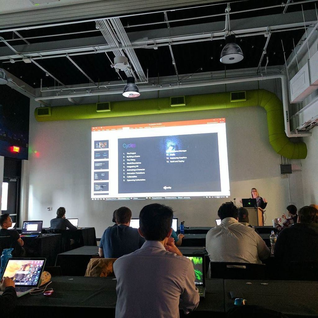 SarahADowney's tweet image. Unity development class at District Hall. @sarahstumbo #unity #vr #virtualreality ift.tt/2pQp01K