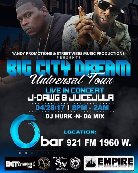 wearestreetvibe's tweet photo. 🎧🎤💯🇺🇸🇺🇸🇺🇸 Juice Jula and Street Vibes Records. 🔥 Big City Dreams Universal Tour. #wearestreetvibes #godjhic #juicejula #empiredistribution https://t.co/YNMrWRXRdT